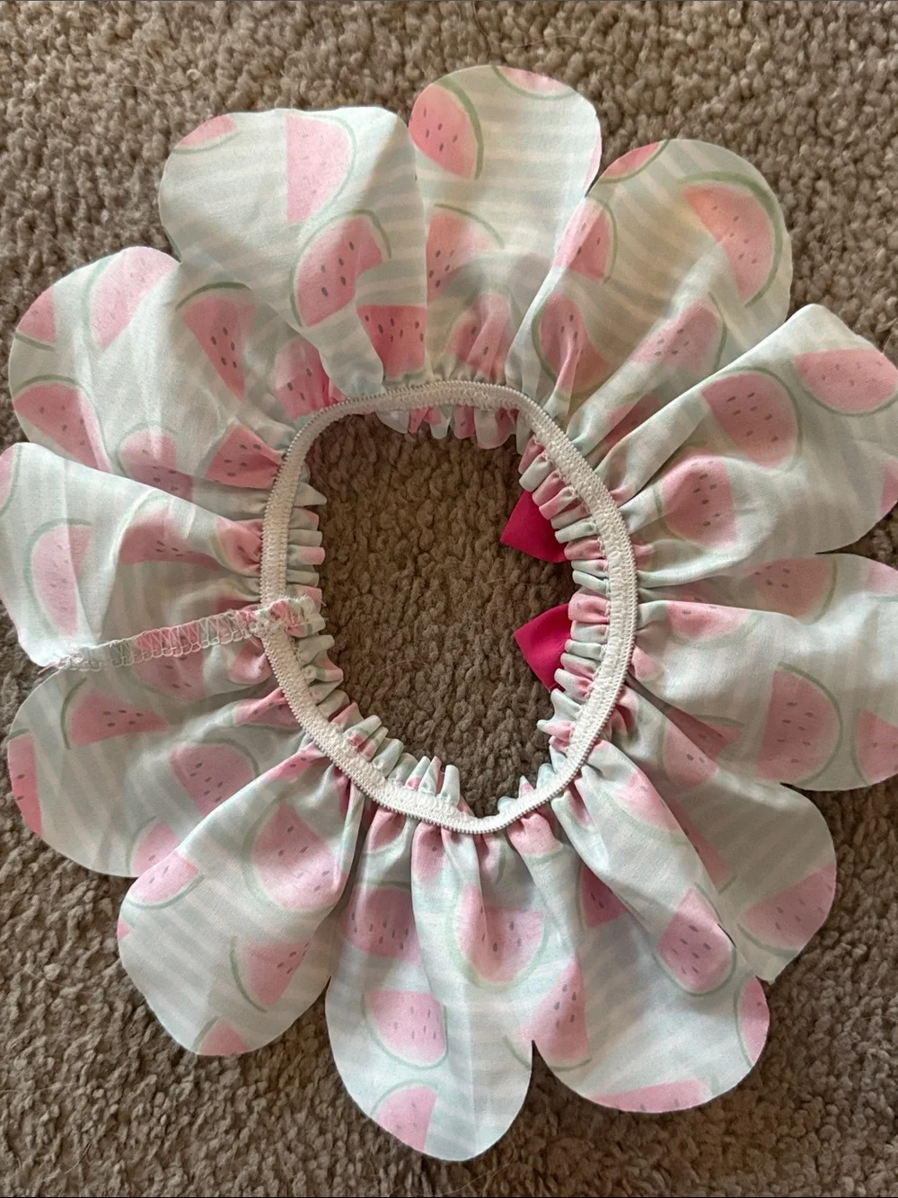 Pink Watermelon Flower Collar for Pets!